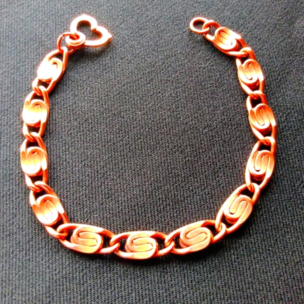 vintage copper bracelet unisex big